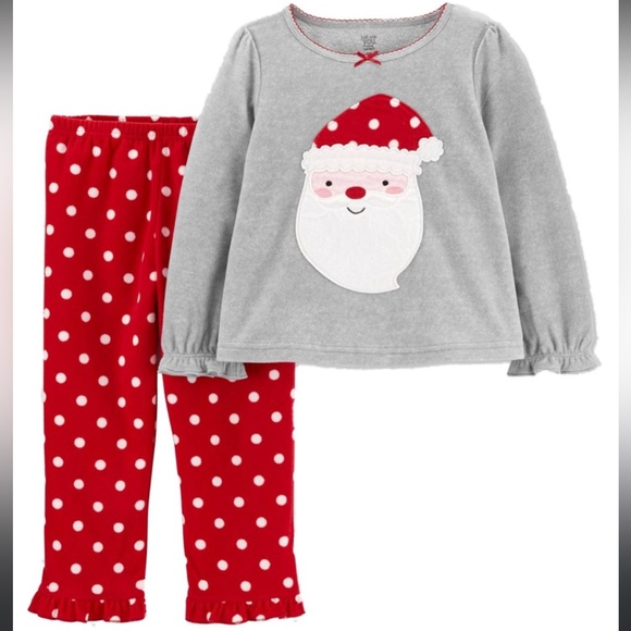Carter's Other - Carters Santa Christmas 2 Piece Pajamas Baby Girl NWT